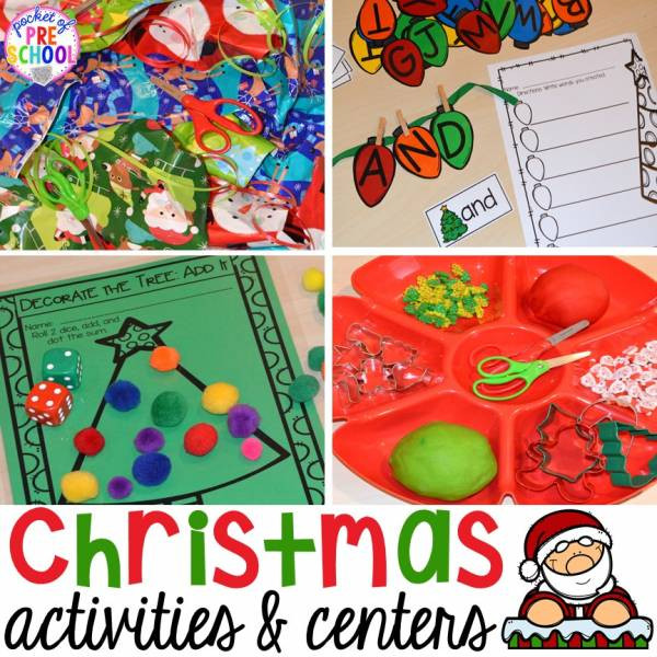 Pre K Christmas Party Ideas
 Christmas Activity Center Ideas for Preschool and