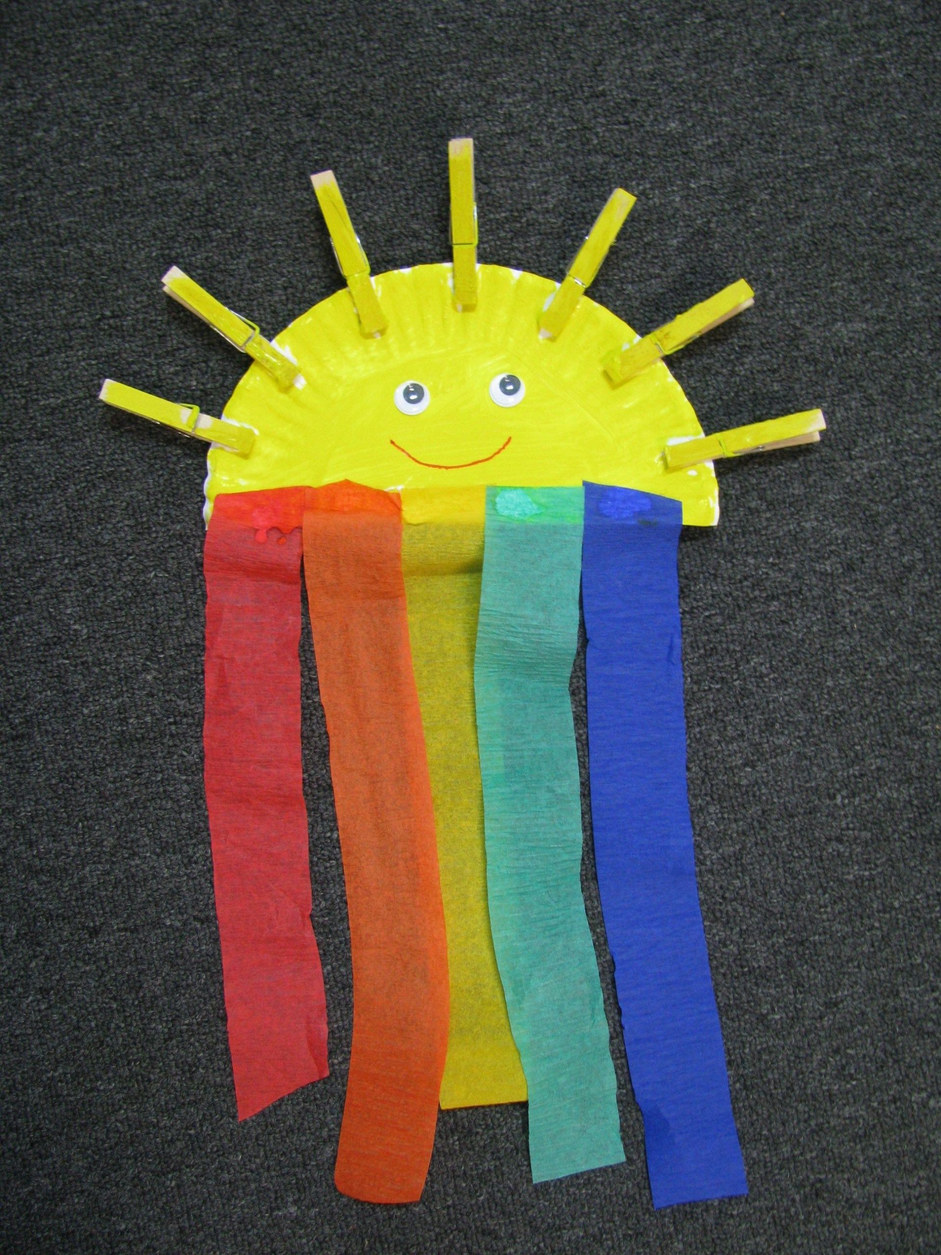 Preschool Art And Crafts Ideas
 preschool rainbow paper plate craft