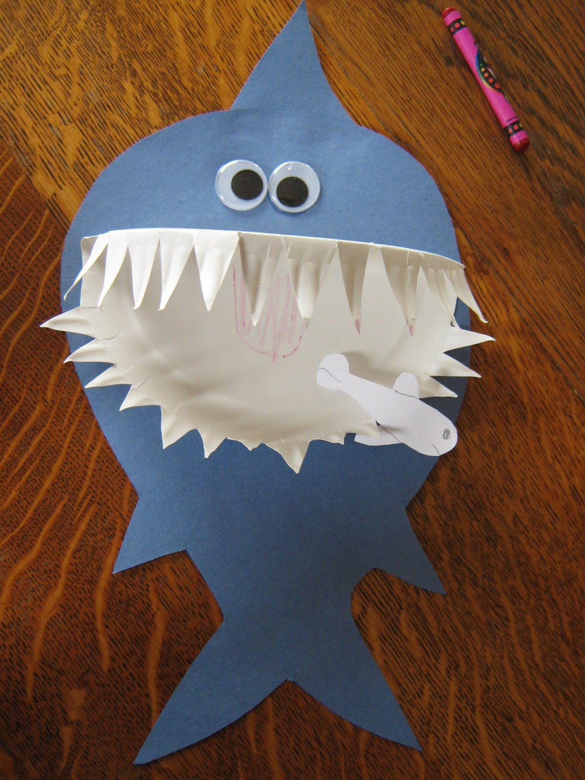 Preschool Art Project Ideas
 Preschool Crafts for Kids Shark Paper Plate Craft