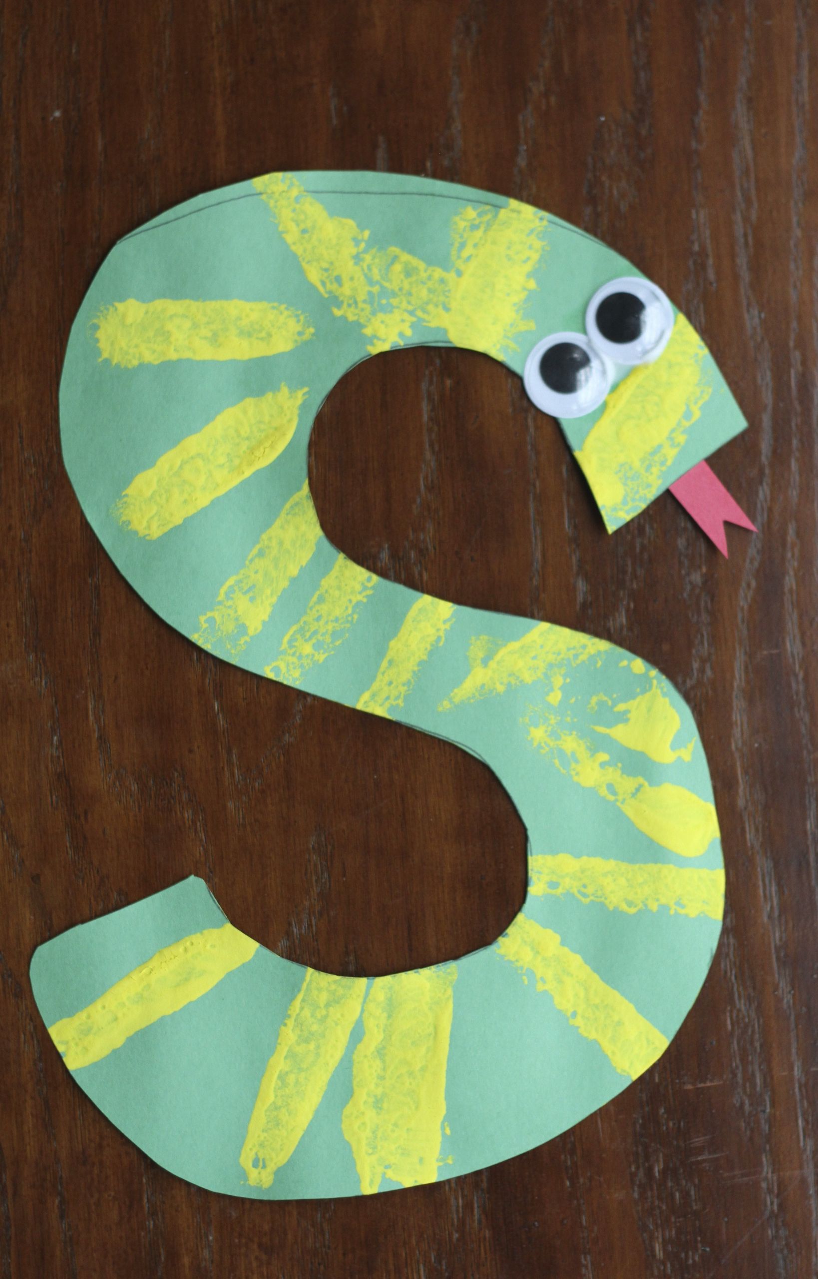 Preschool Arts And Craft
 S is for Snake Alphabet Craft I Can Teach My Child