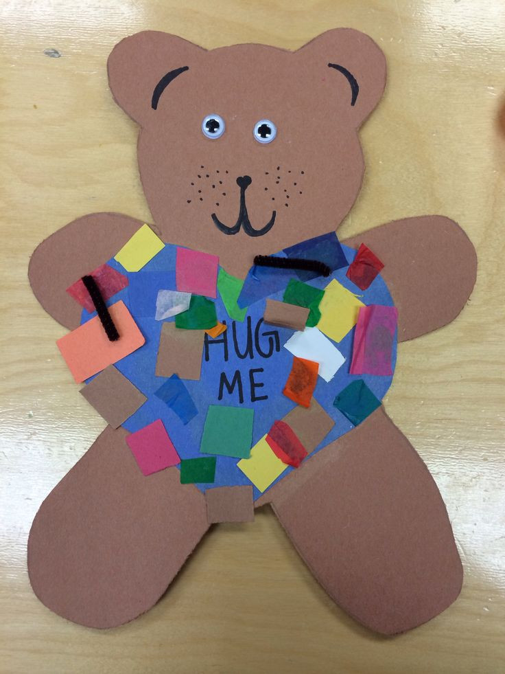 Preschool Arts And Craft
 These turned out super cute Teddy Bears for Valentines day
