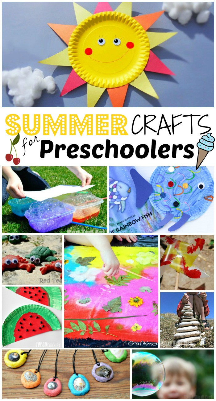 Preschool Arts And Craft Ideas
 Summer Crafts for Preschoolers Red Ted Art s Blog