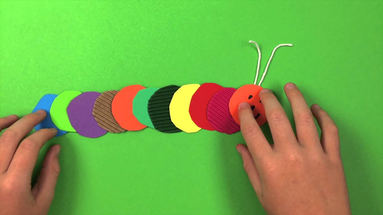Preschool Arts And Craft Ideas
 How to make a Caterpillar simple preschool arts and