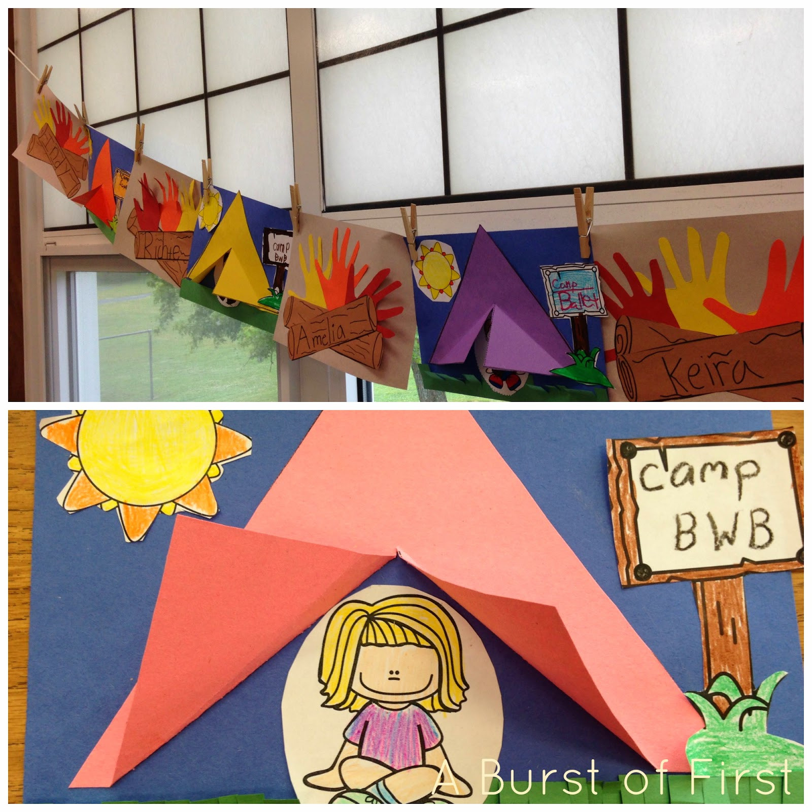 Preschool Camping Art Projects
 A Camping We Will Go A Burst of First