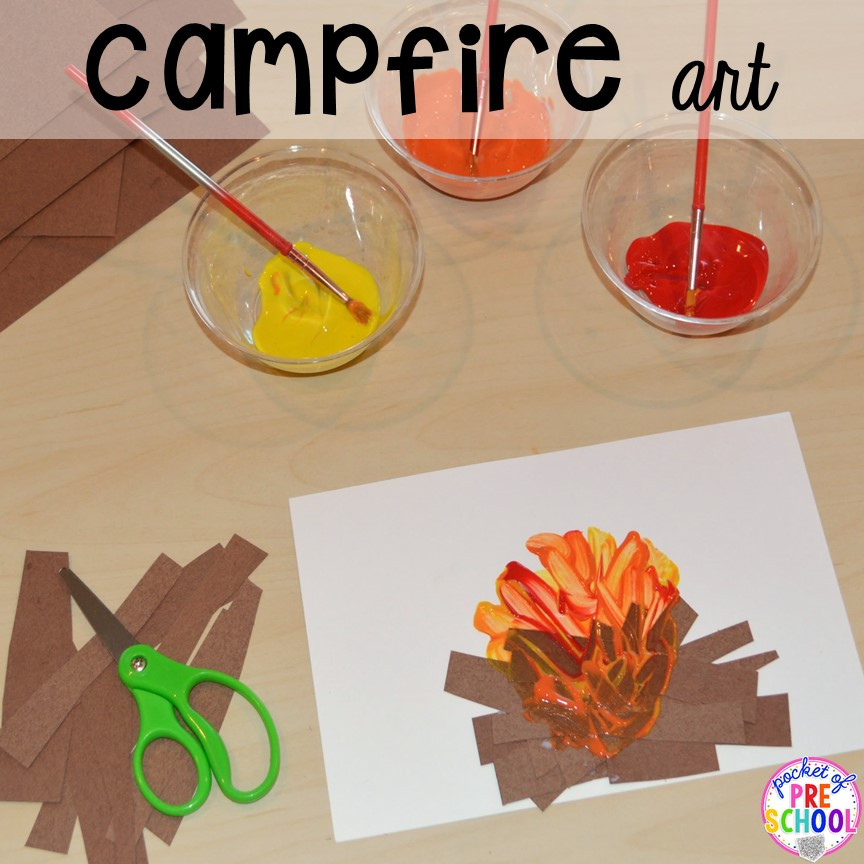 Preschool Camping Art Projects
 Camping Centers and Activities Pocket of Preschool