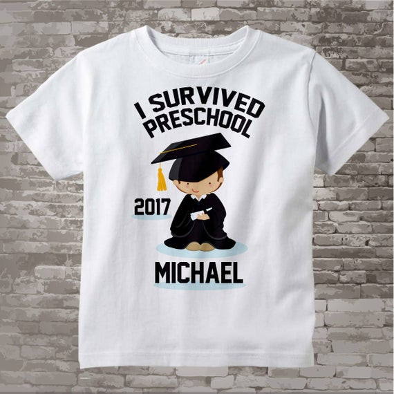 Preschool Shirt Ideas
 Personalized I Survived Preschool Shirt Preschool Graduate
