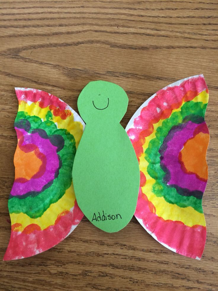 Preschool Spring Art Activities
 Easy paper plate butterflies