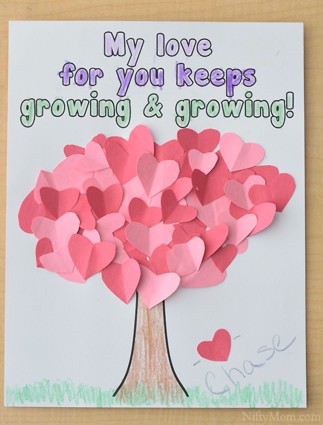 Preschool Valentine Craft Ideas
 Heart Tree Craft for Kids Valentine s Day