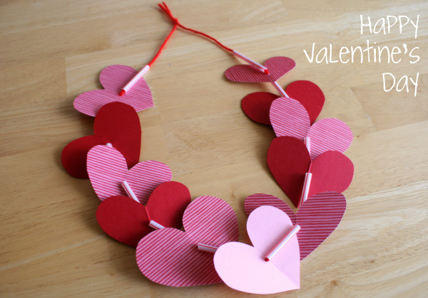 Preschool Valentine Craft Ideas
 Preschool Crafts for Kids Valentine s Day Heart Necklace