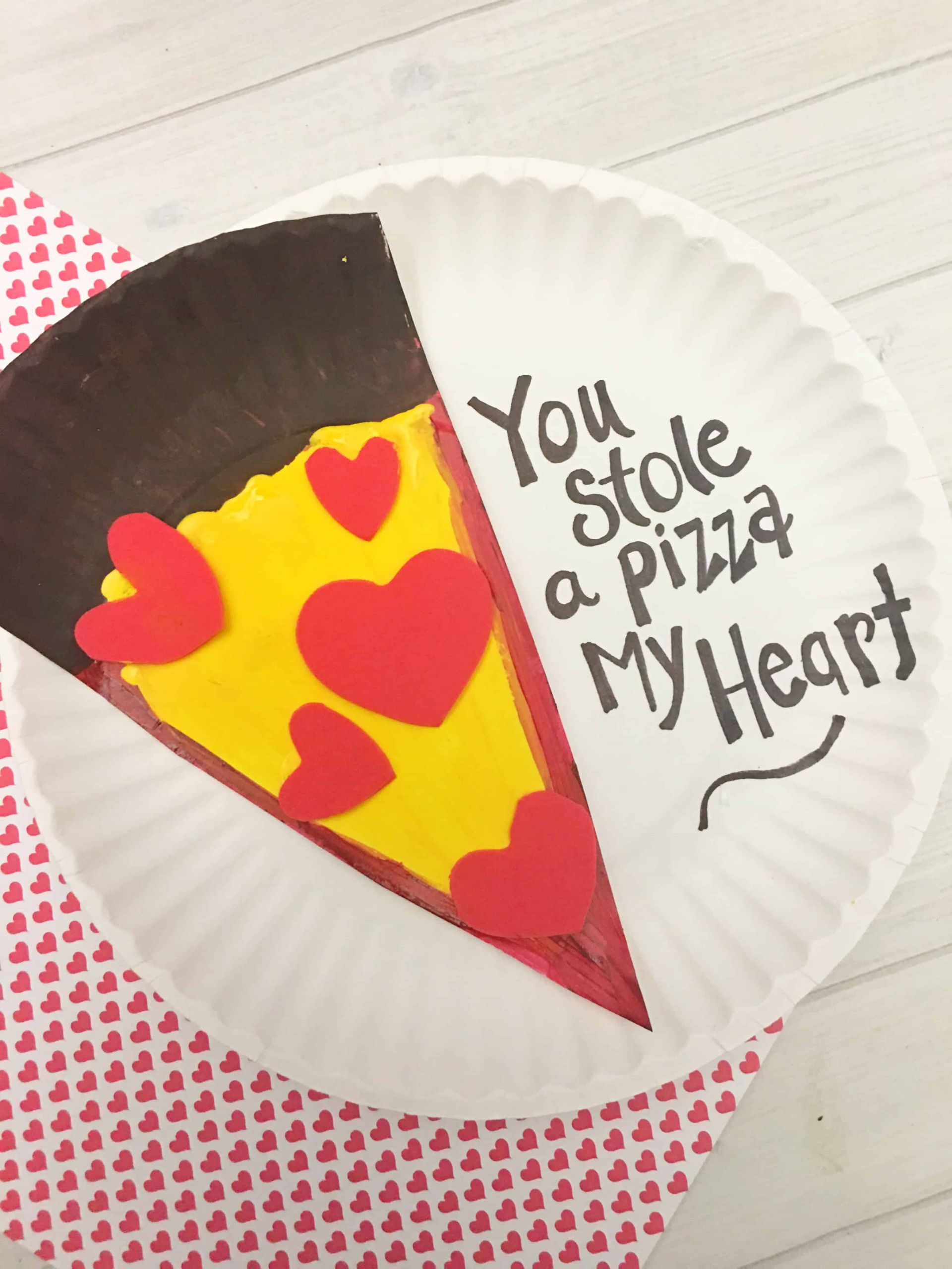 Preschool Valentine Craft Ideas
 Valentine s Day Pizza Paper Plate Craft for Kids Tutorial