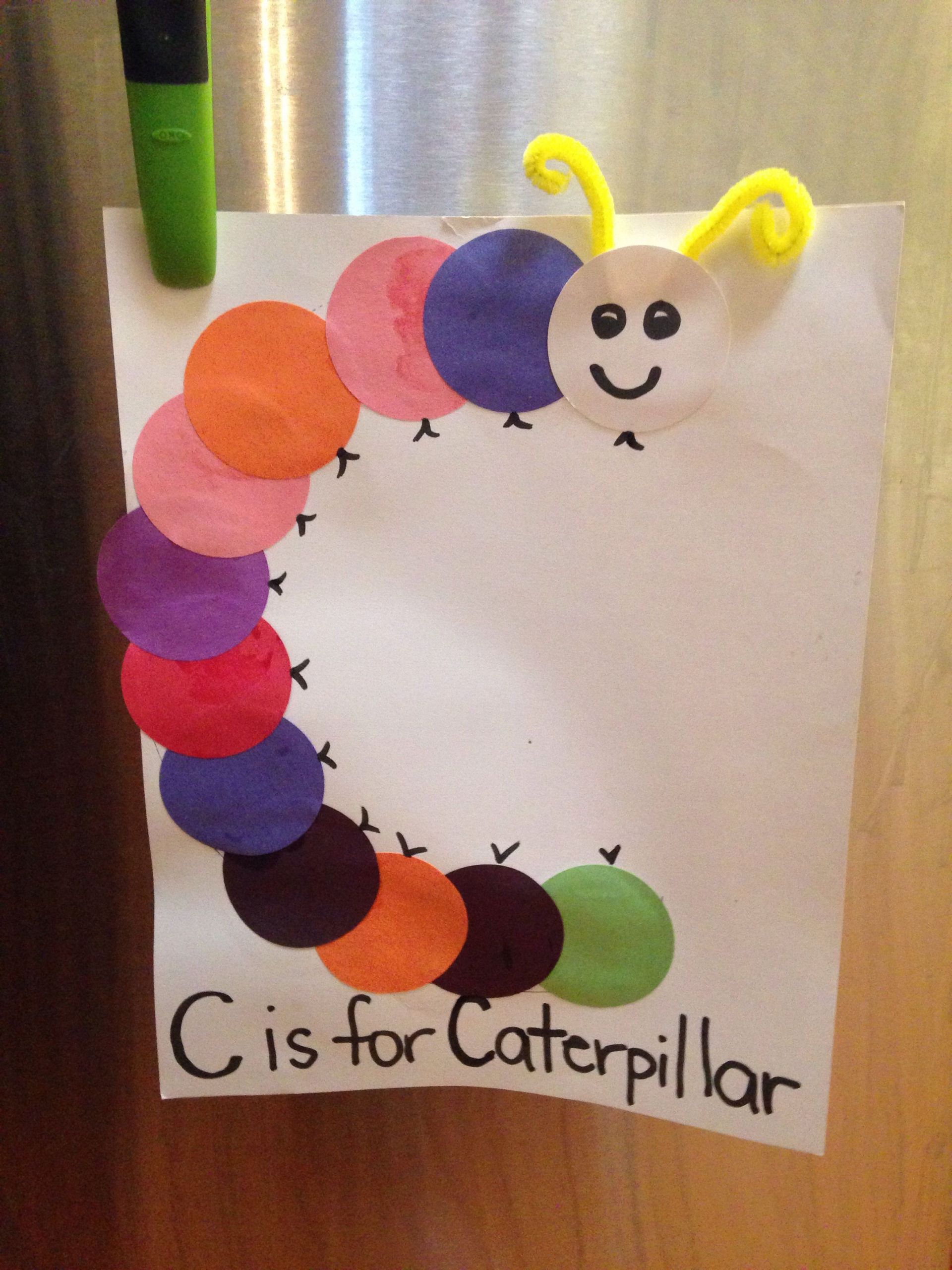 Preschoolers Arts And Crafts Ideas
 C is for Caterpillar toddler preschool craft