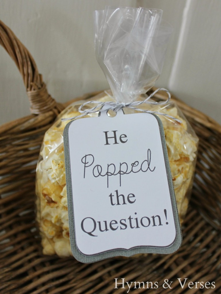 Present Ideas For Engagement Party
 Engagement Party and He Popped the Question Tags Hymns
