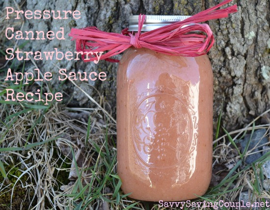 Pressure Canning Applesauce
 How to Make and Pressure Can Strawberry Apple Sauce