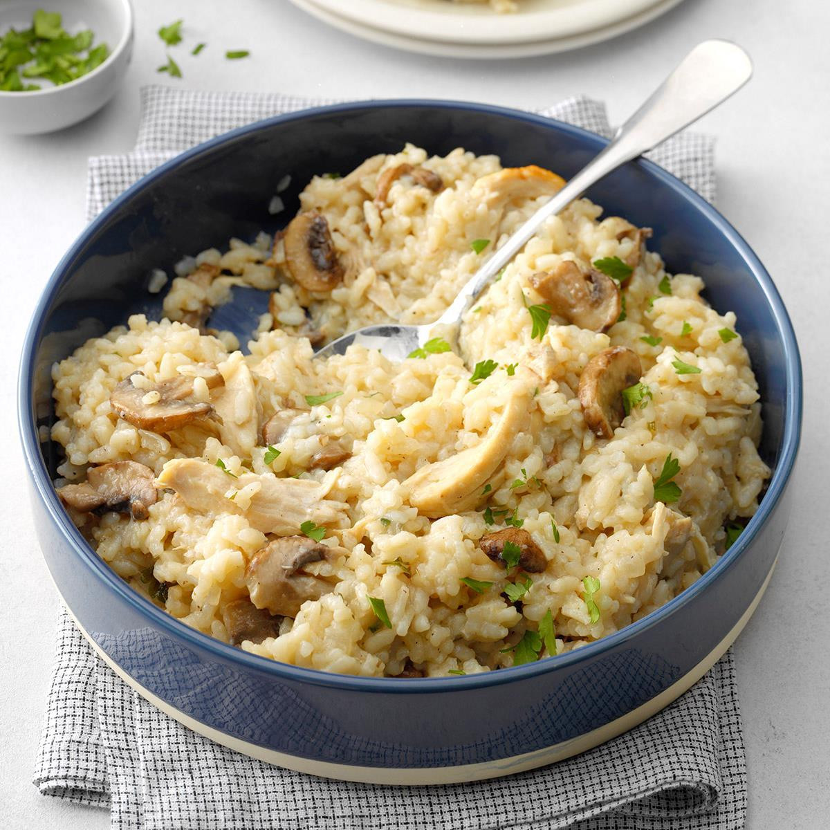 Pressure Cooker Risotto
 Pressure Cooker Risotto with Chicken and Mushrooms Recipe