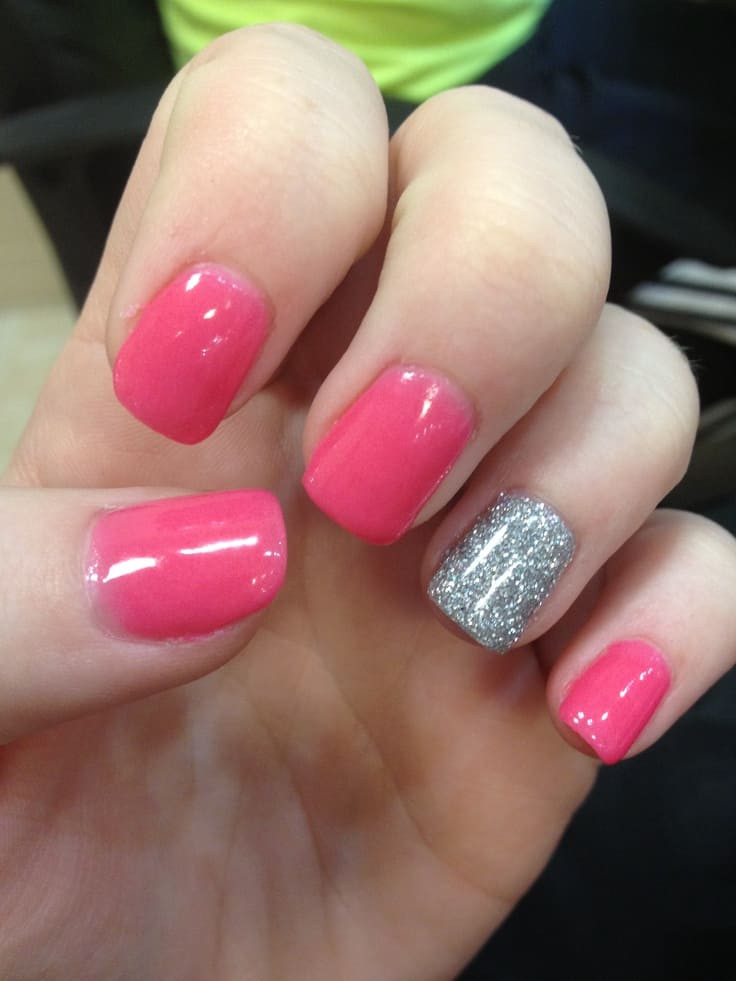 Pretty Glitter Nails
 Pretty and Chic 15 Manicures that Embrace Pink Panache
