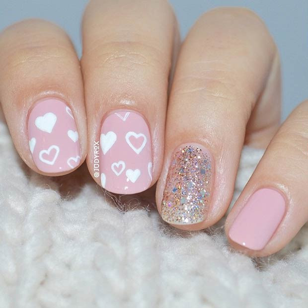Pretty Nail Designs For Short Nails
 27 Pretty Nail Art Designs for Valentine’s Day crazyforus