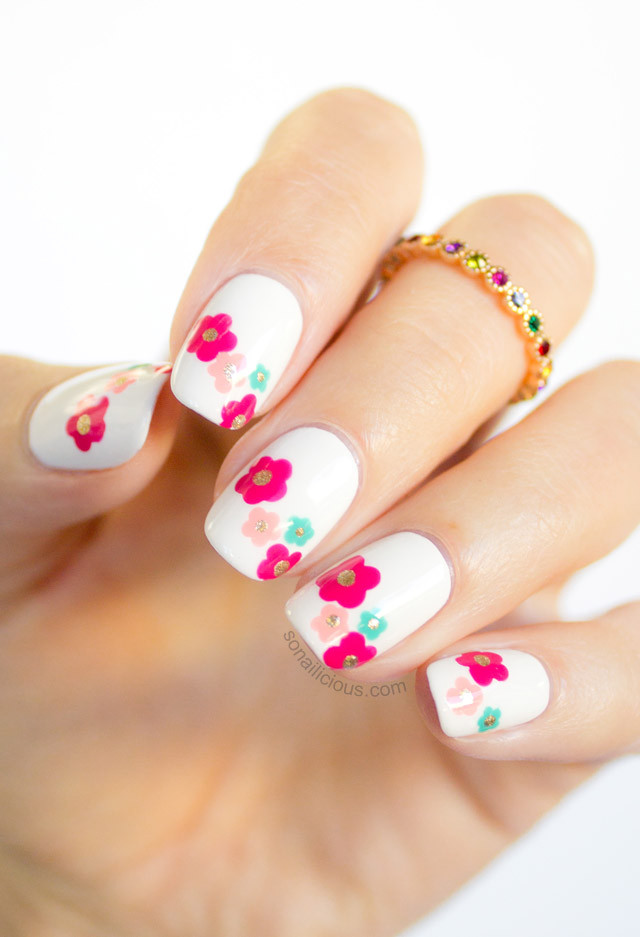 Pretty Spring Nails
 Marc Jacobs Daisy Delight Spring Nail Art [TUTORIAL]