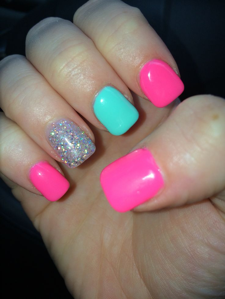 Pretty Summer Nails
 best nails images on Pinterest