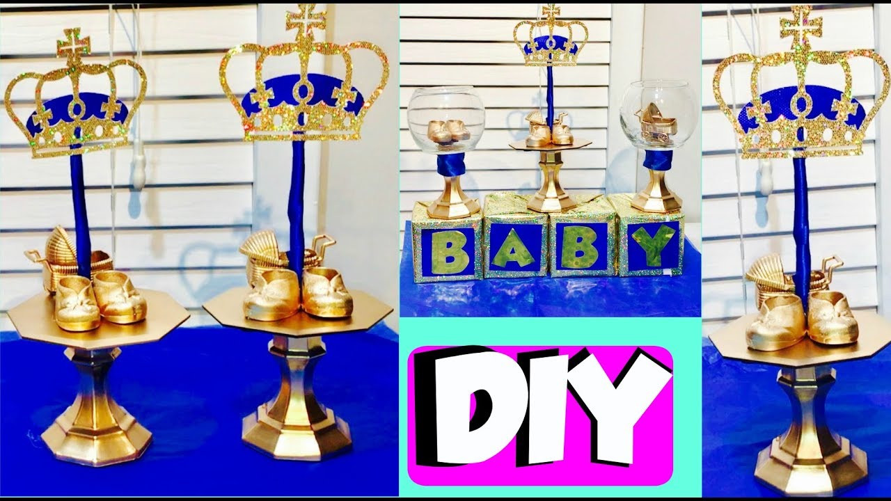 Prince Baby Shower Decoration Ideas
 Inexpensive DIY Royal Prince Party Centerpieces