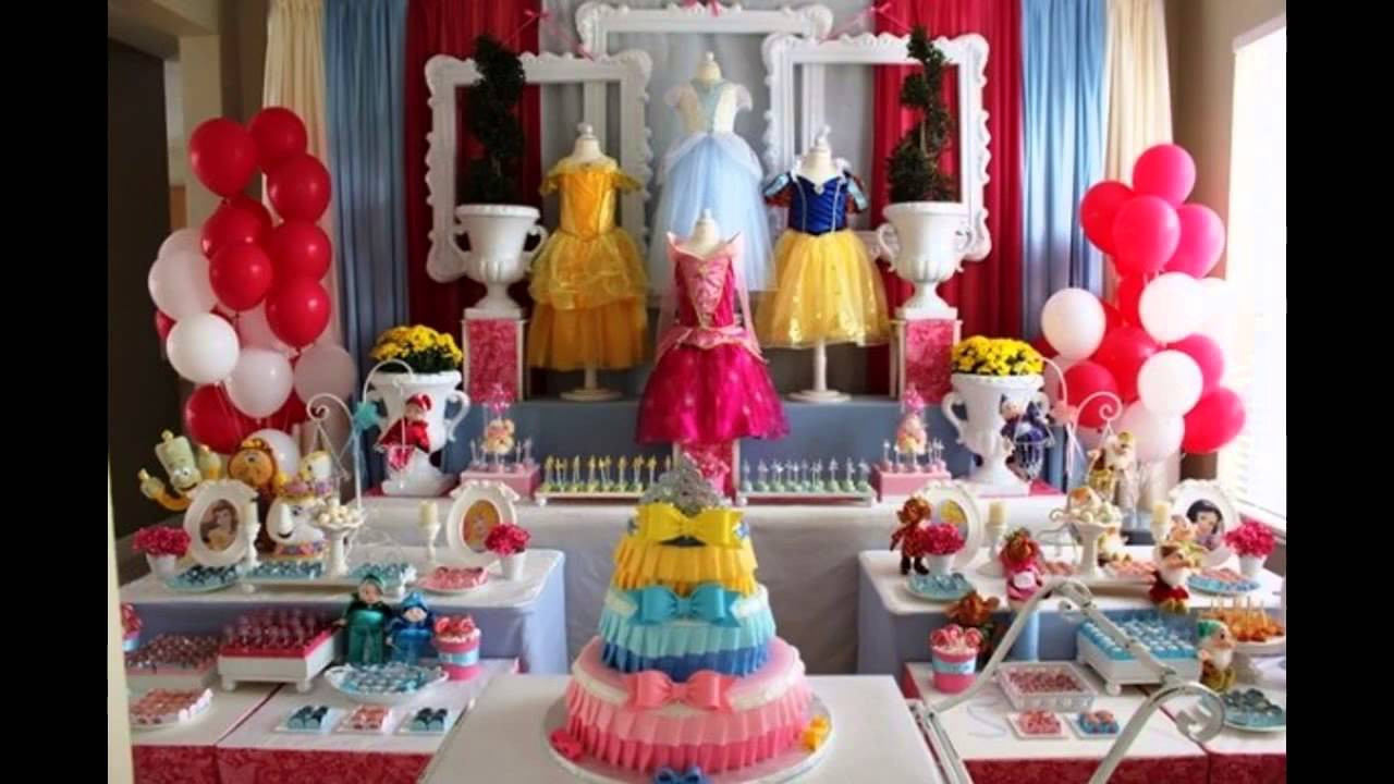 Princess Birthday Party
 Cool Disney princess themed party ideas