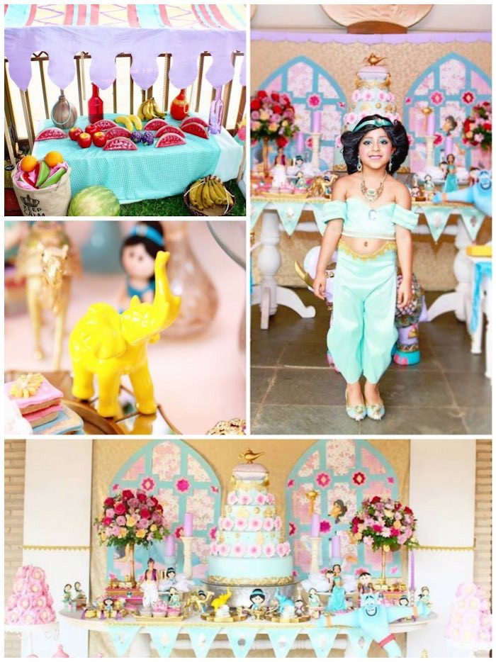 Princess Jasmine Birthday Party Decorations
 Kara s Party Ideas Aladdin Princess Jasmine Birthday Party