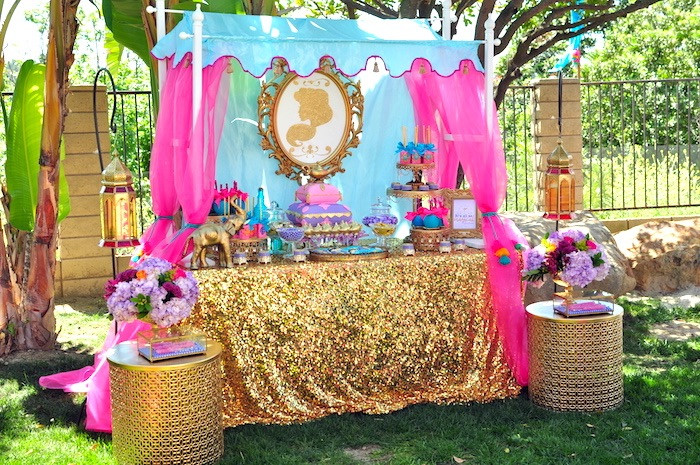 Princess Jasmine Birthday Party Decorations
 Kara s Party Ideas Princess Jasmine Arabian Nights
