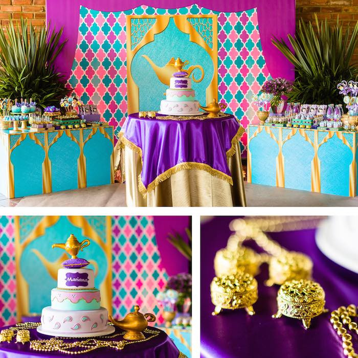 Princess Jasmine Birthday Party Decorations
 Kara s Party Ideas Princess Jasmine Birthday Party