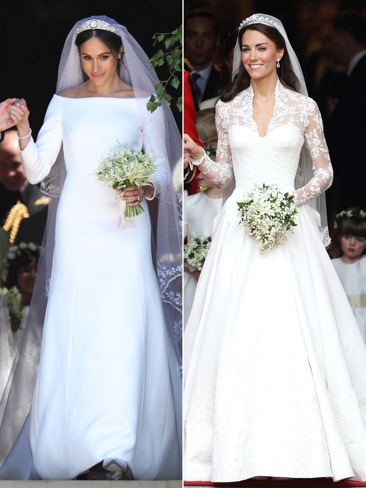 Princess Kate Wedding Gown
 Meghan Markle and Kate Middleton s Wedding Gowns