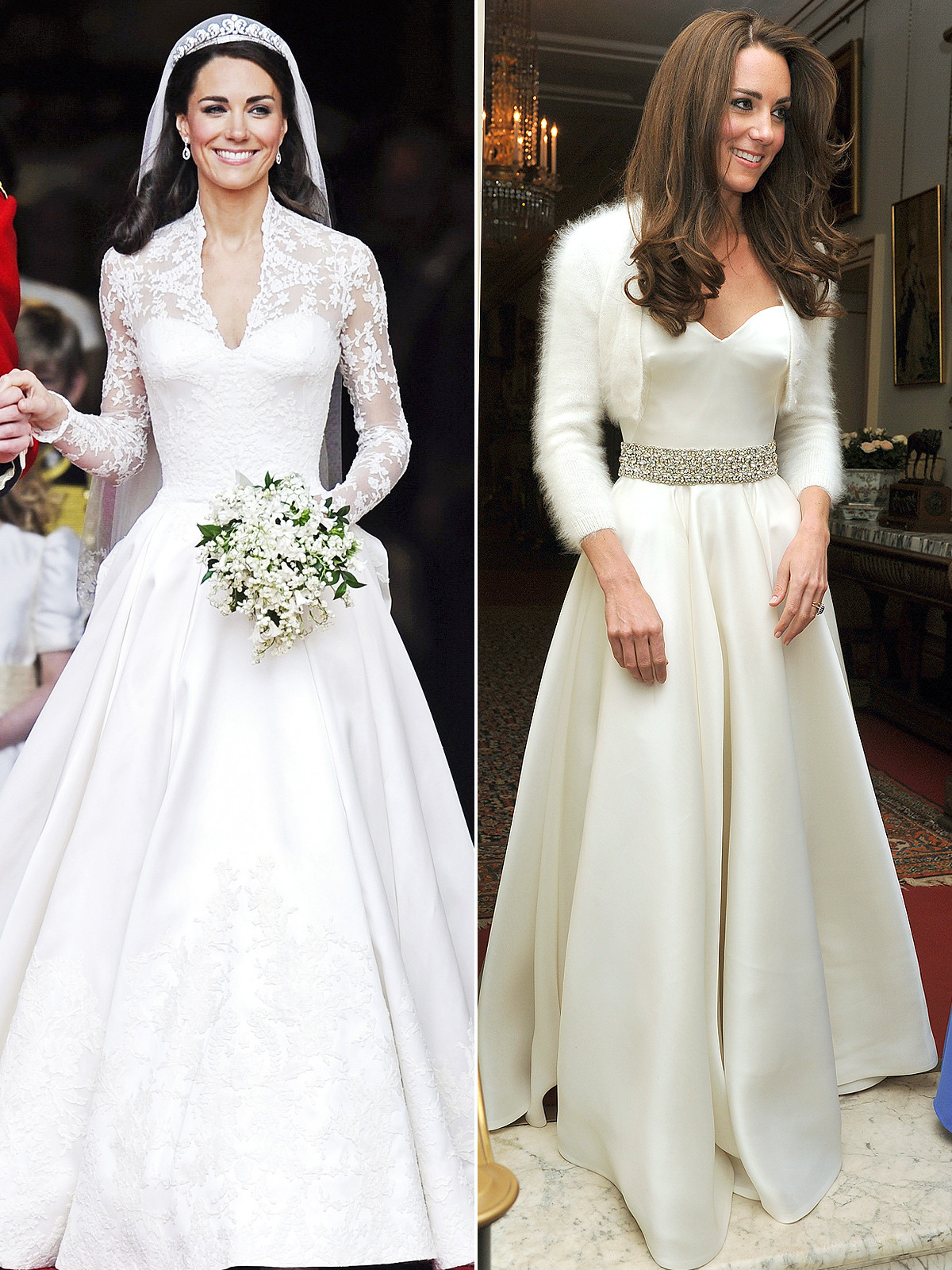 Princess Kate Wedding Gown
 Pippa Middleton Wearing Two Wedding Dresses Like Kate