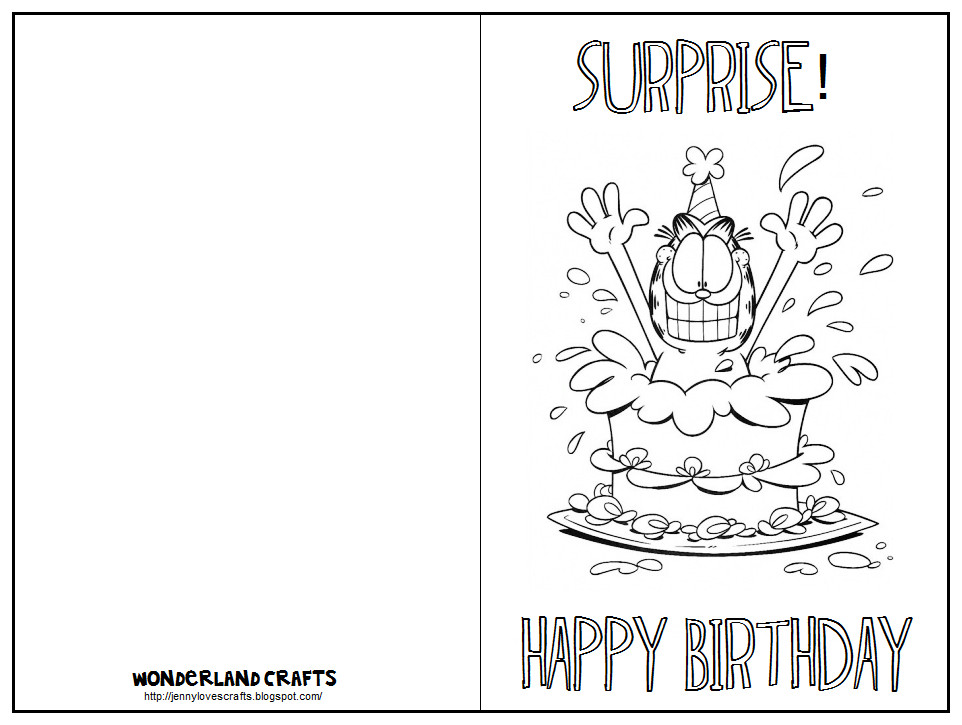 Print A Birthday Card
 Wonderland Crafts Paper