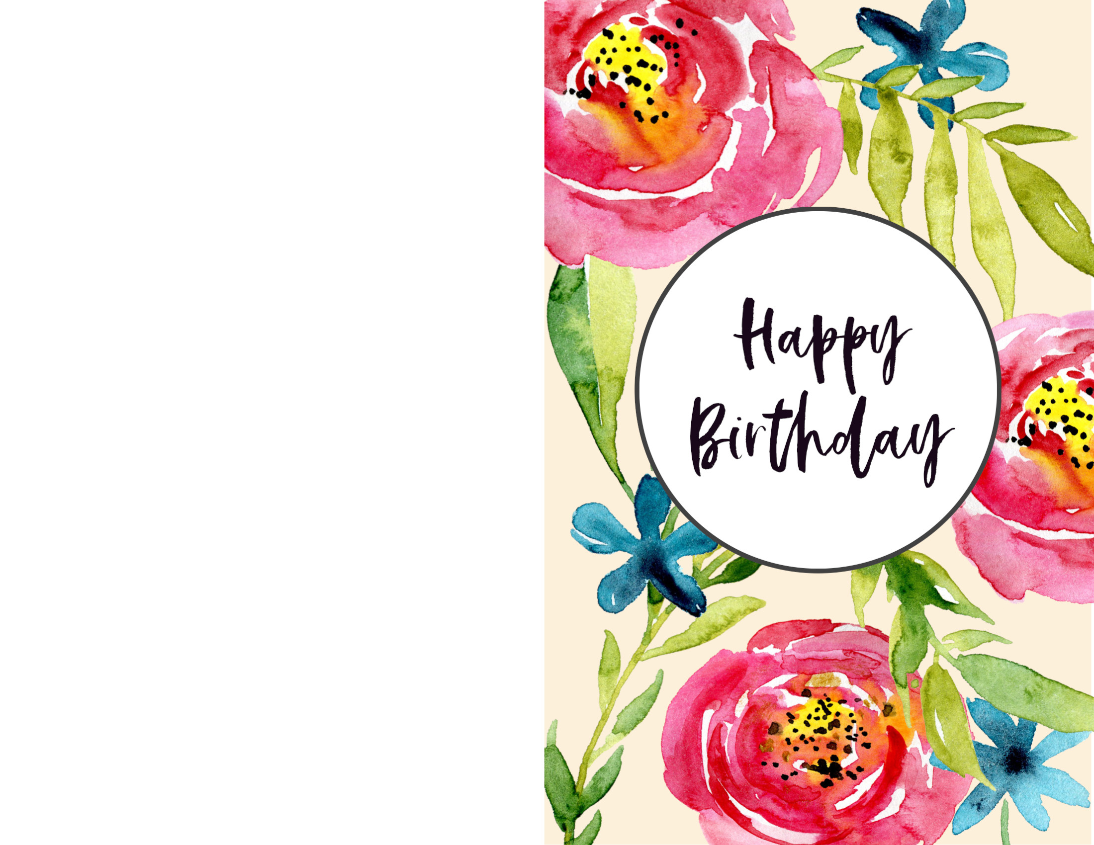 Print Birthday Card Free
 Free Printable Birthday Cards Paper Trail Design