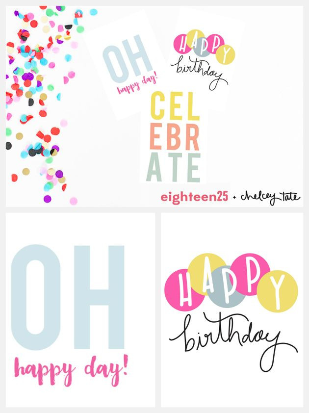Print Birthday Card Free
 Printable Birthday Note Cards