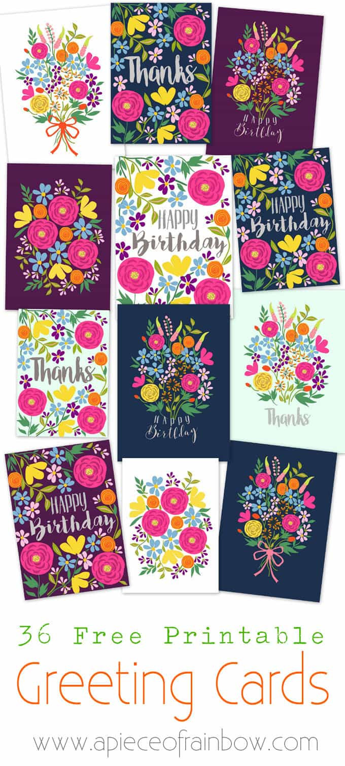 Print Birthday Card Free
 Free Printable Happy Birthday Card with Pop Up Bouquet A