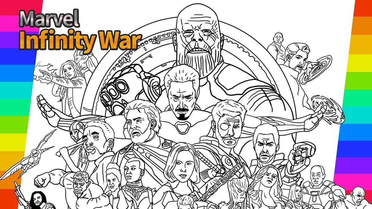 Printable Avengers Coloring Pages
 Marvel Avengers Infinity War How To Draw