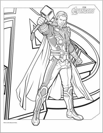 Printable Avengers Coloring Pages
 Color Up Avengers 2012 Coloring Pages