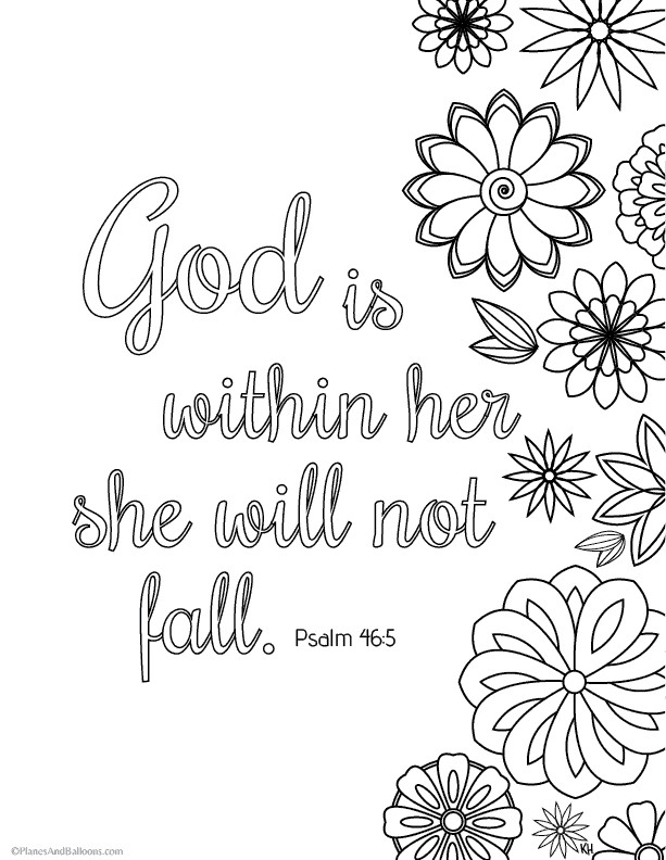 Printable Bible Coloring Pages With Verses
 Bible verse coloring pages that give you strength to face