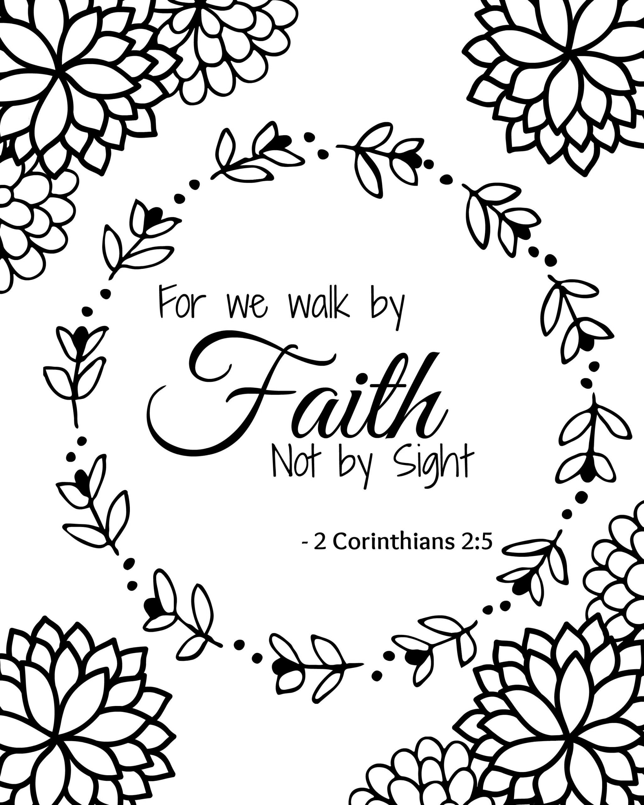 Printable Bible Coloring Pages With Verses
 Free Printable Bible Verse Coloring Sheets