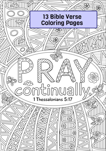 Printable Bible Coloring Pages With Verses
 RicLDP Artworks Bundle 2 Bible Verse Coloring Pages