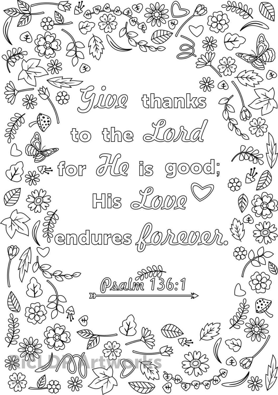 Printable Bible Coloring Pages With Verses
 Three Bible Verse Coloring Pages for Adults Printable