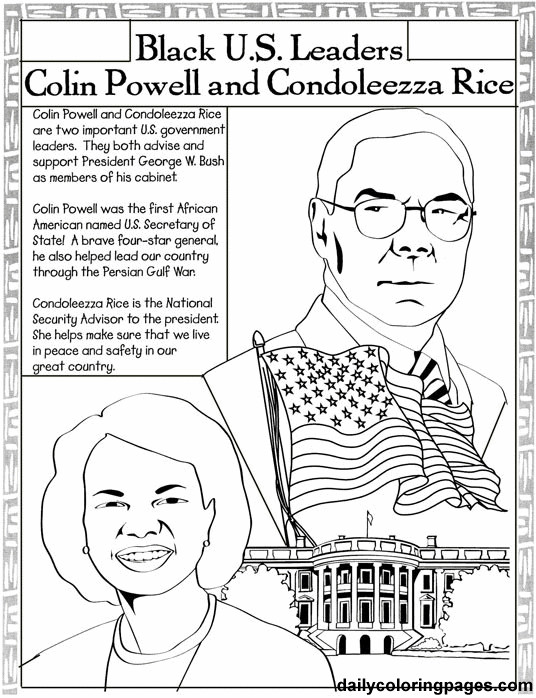 Printable Black History Coloring Pages
 Free Printable Black History Worksheets