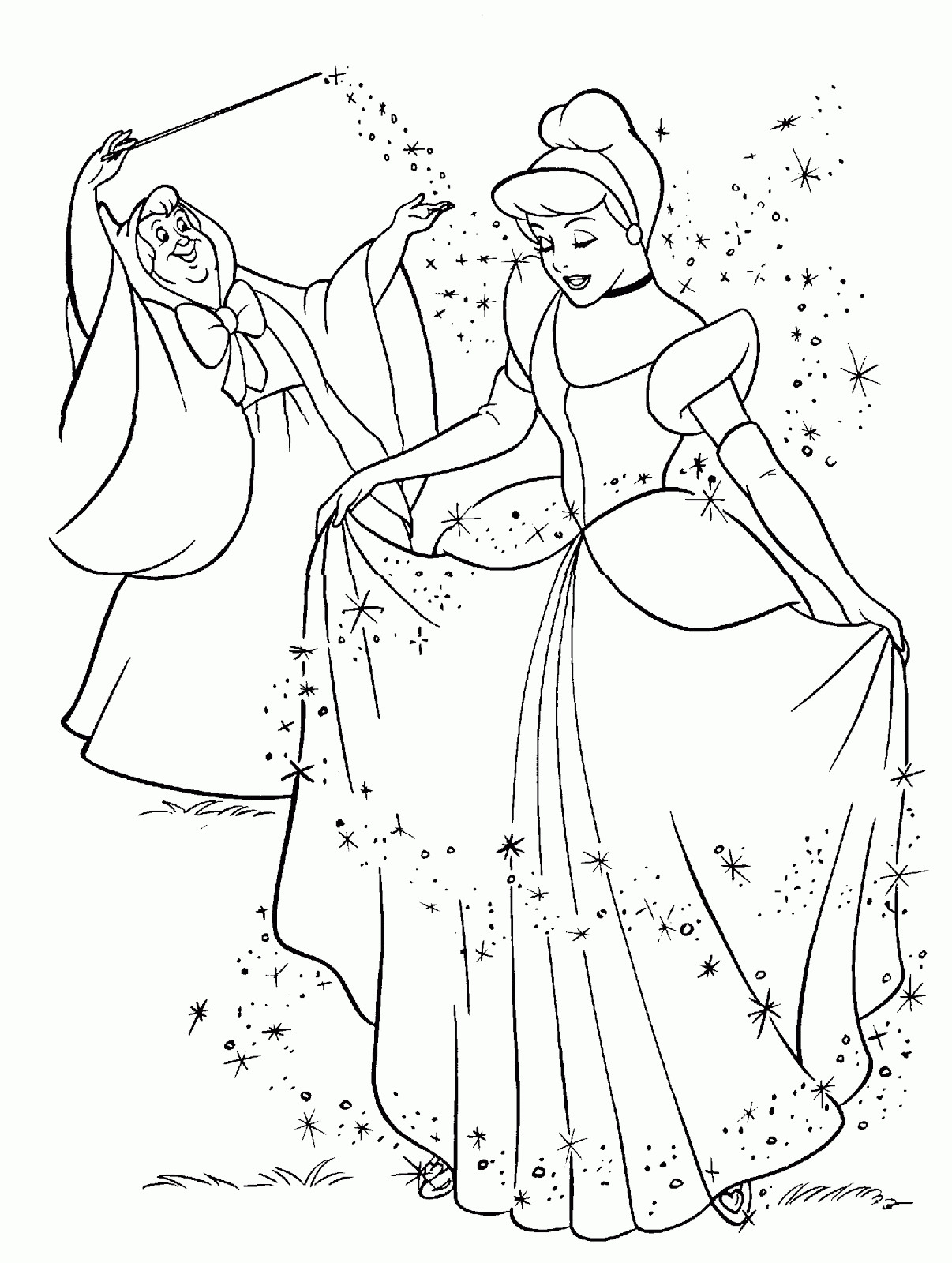 Printable Cinderella Coloring Pages
 cinderella coloring page
