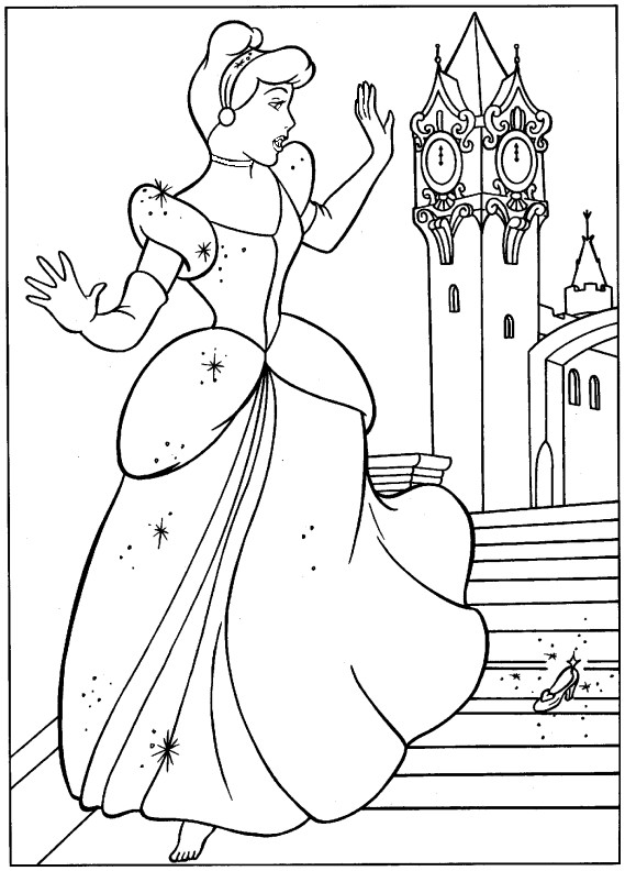Printable Cinderella Coloring Pages
 Princess Cinderella Coloring Pages Ideas