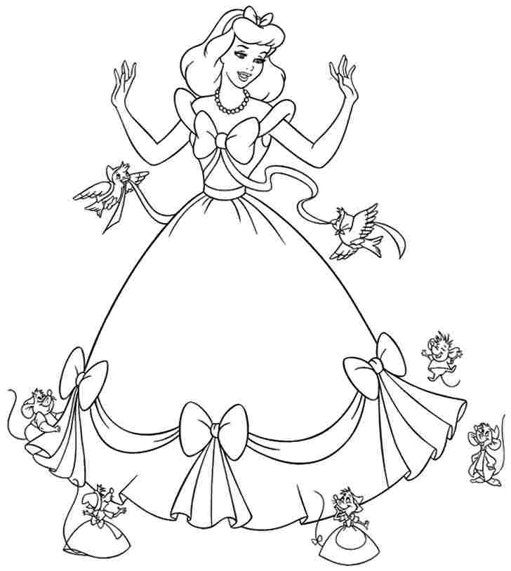 Printable Cinderella Coloring Pages
 Cinderella Drawing at GetDrawings