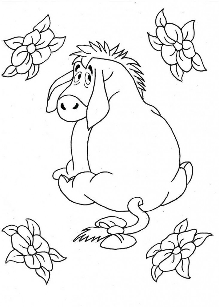 Printable Coloring Book For Kids
 Free Printable Eeyore Coloring Pages For Kids