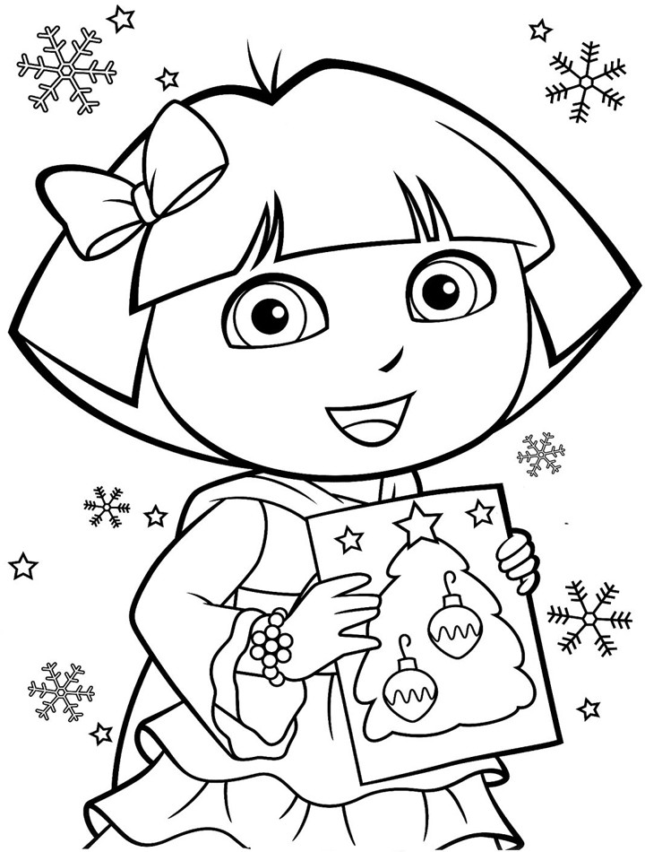 Printable Coloring Book For Kids
 Printable Dora Coloring Pages