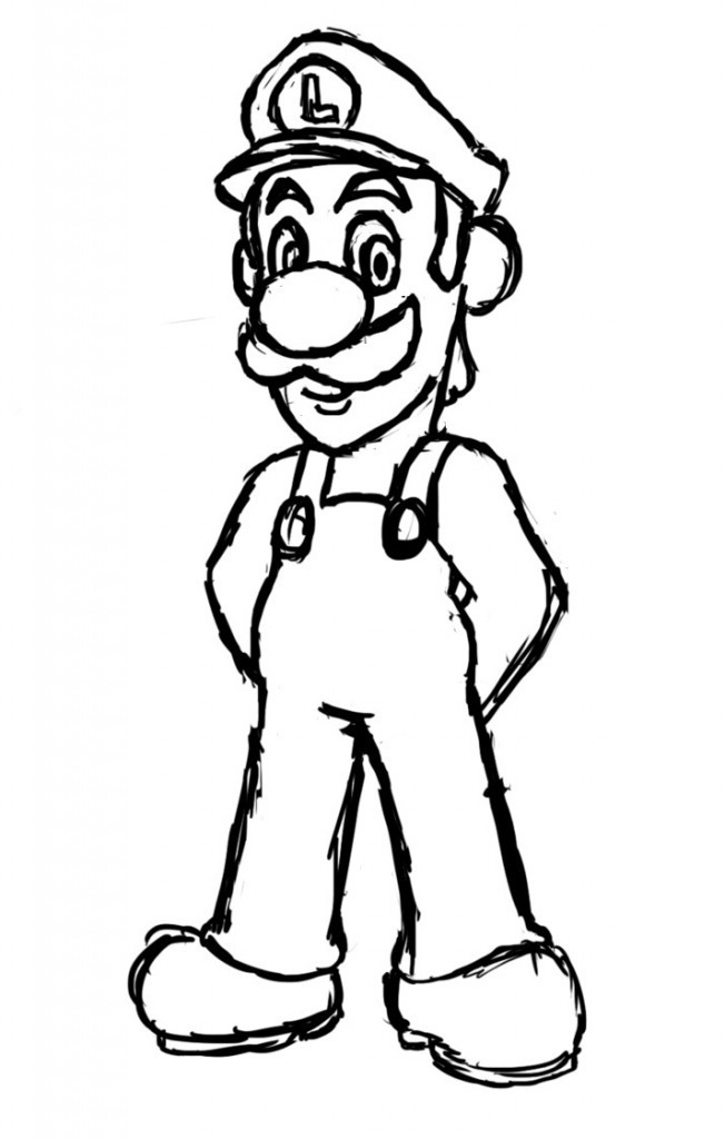 Printable Coloring Book For Kids
 Free Printable Luigi Coloring Pages For Kids
