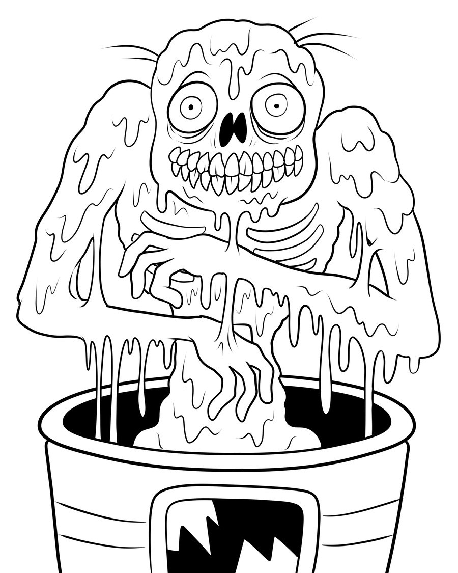 Printable Coloring Book For Kids
 Free Printable Zombies Coloring Pages For Kids