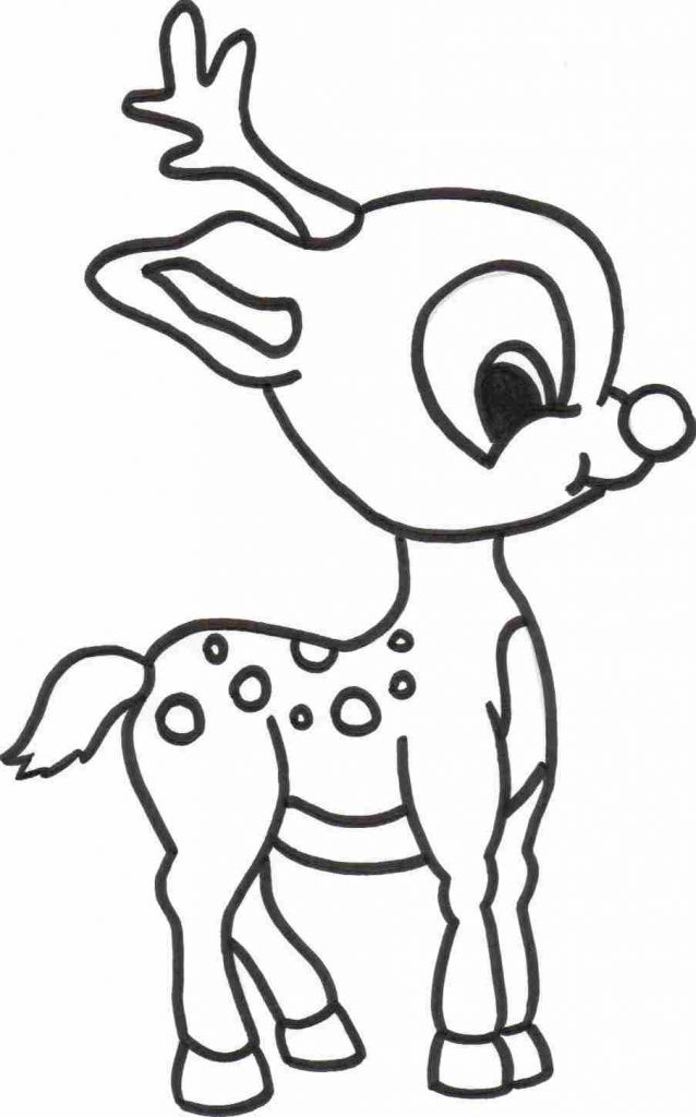 Printable Coloring Book For Kids
 Free Printable Reindeer Coloring Pages For Kids