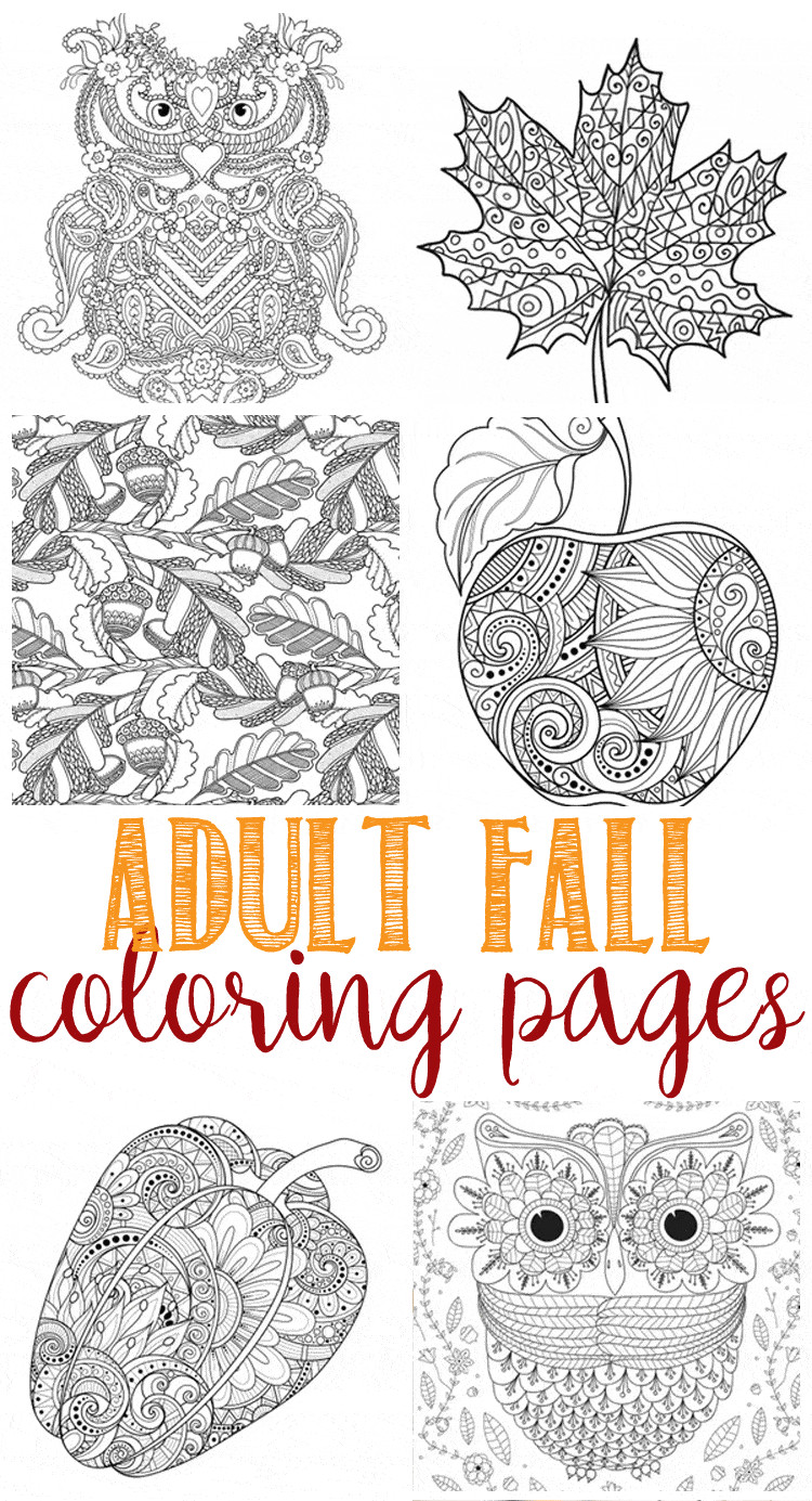 Printable Coloring Pages Fall
 Fall Coloring Pages for Adults Domestically Speaking