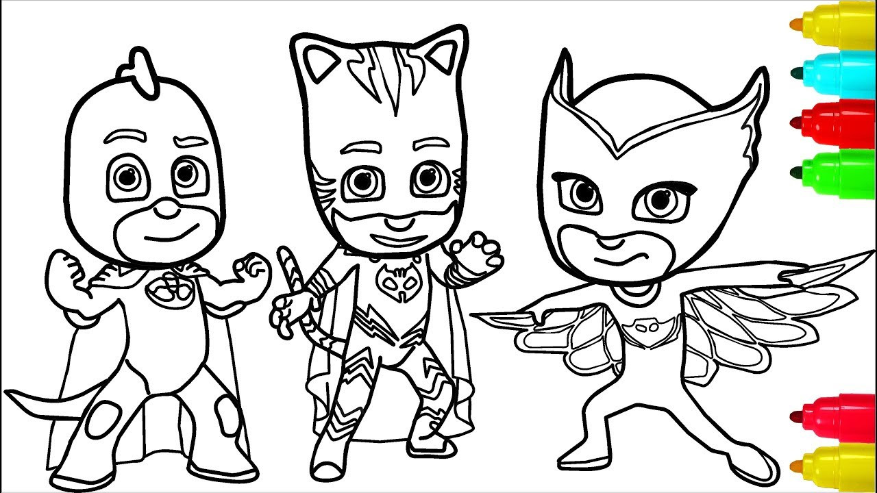 Printable Coloring Pages For Kids
 PJ Masks Minions Coloring Pages